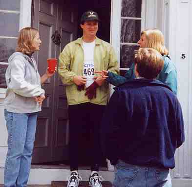 John with Maureen Stoddard, his mother and brother